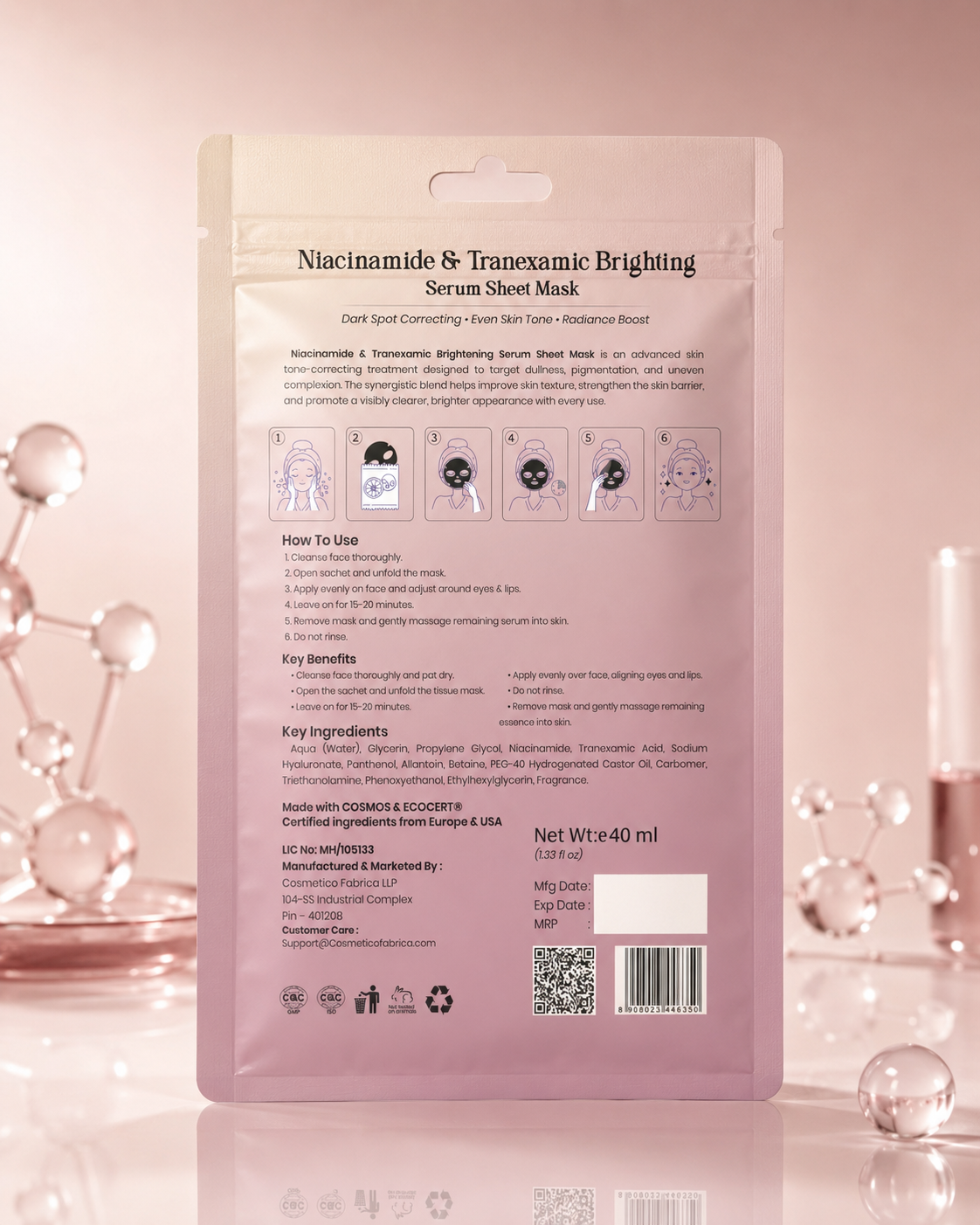Niacinamide & Tranexamic Brightening Serum Sheet Mask